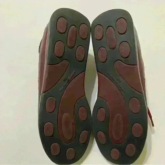 Naturalizer Womens Maroon Black Leather Natural Sport Sneakers Shoes Size 9.5 - Picture 6 of 10
